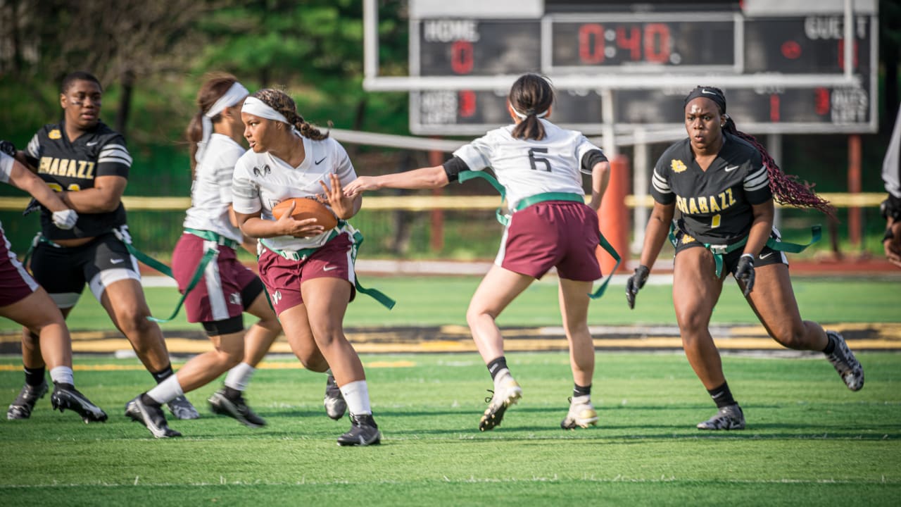 Top Images From The First High School Girls Flag Football League Game 