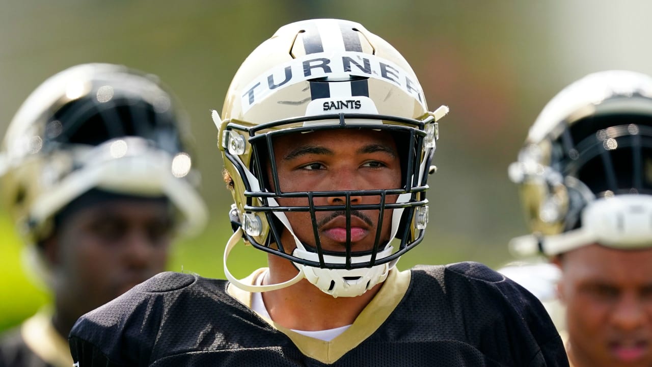 New Orleans Saints rookie defensive end Payton Turner exhibiting  versatility in training camp