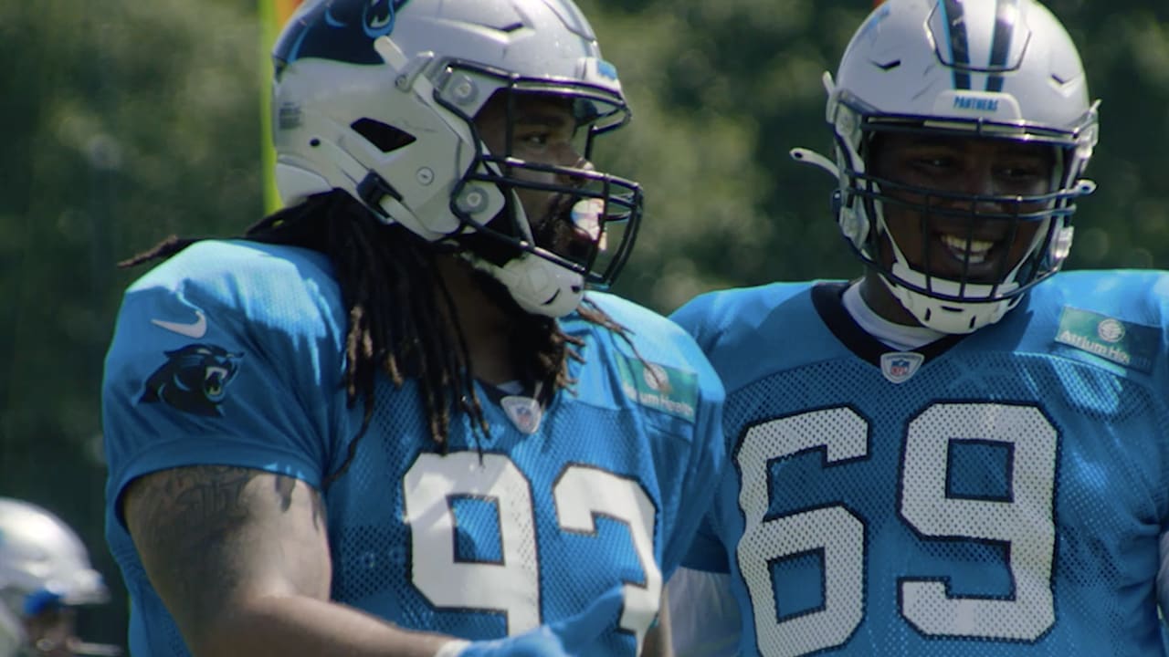 Carolina Panthers quarterback Bryce Young lays wicked juke on Detroit Lions  linebacker James Houston, turning would-be sack into gain