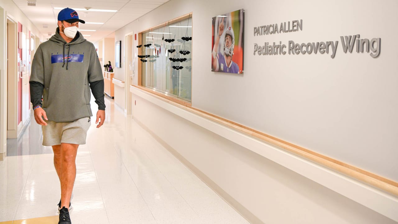 josh allen helps open a new hospital recovery wing in honor of his grandmother