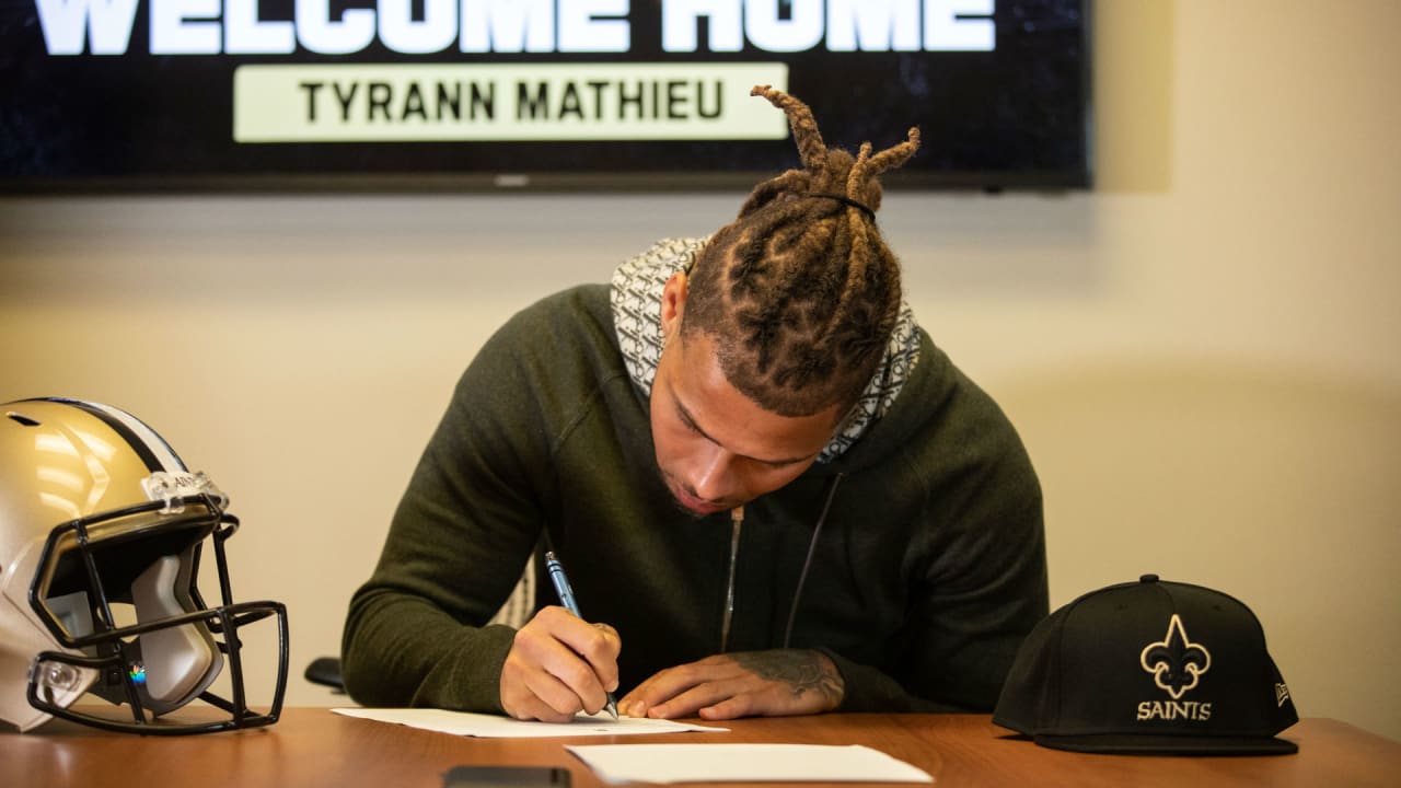 New Orleans native Tyrann Mathieu fulfills dream of signing with Saints