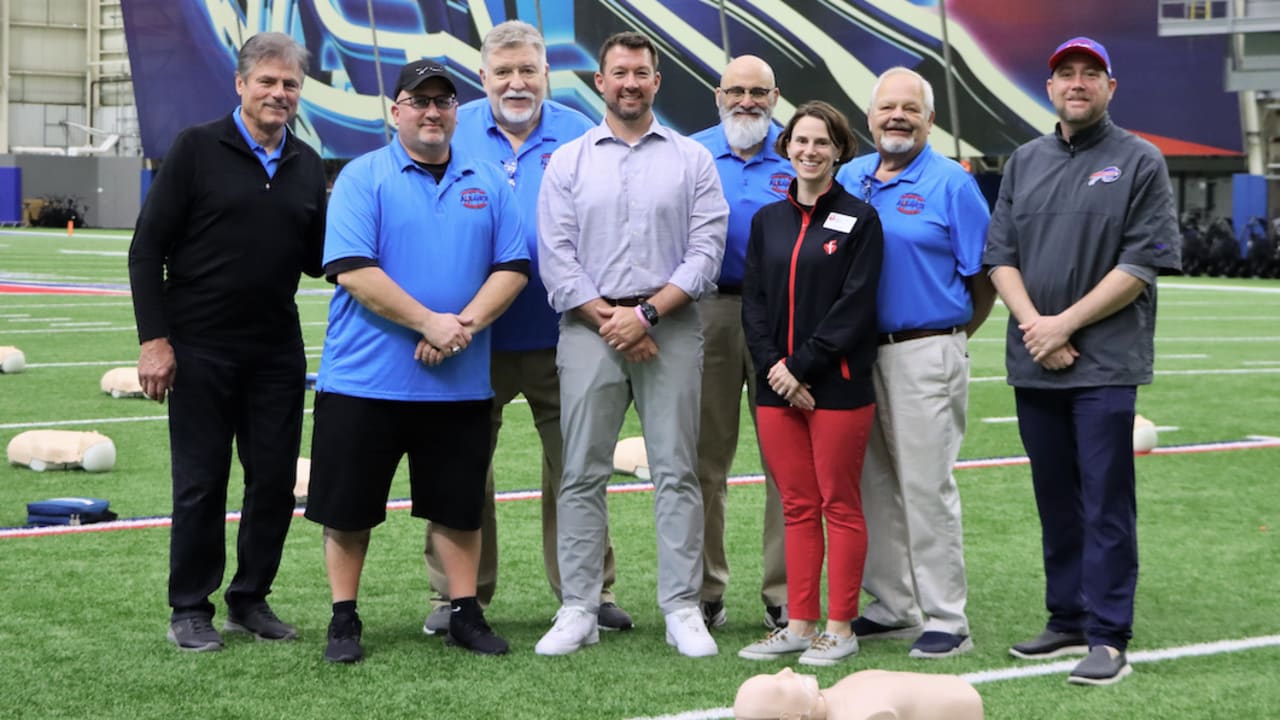 Bills host 100 youth football coaches for annual coaching academy & CPR