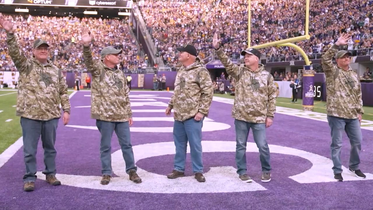 Minnesota Vikings Salute to Service sponsored by Miller Lite