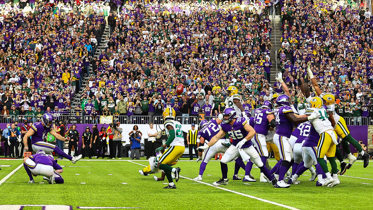 Vikings win on walk-off field goal, 34-31 over Packers