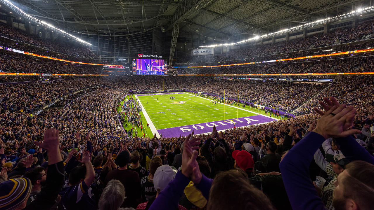 Step on the field of the Minnesota - U.S. Bank Stadium