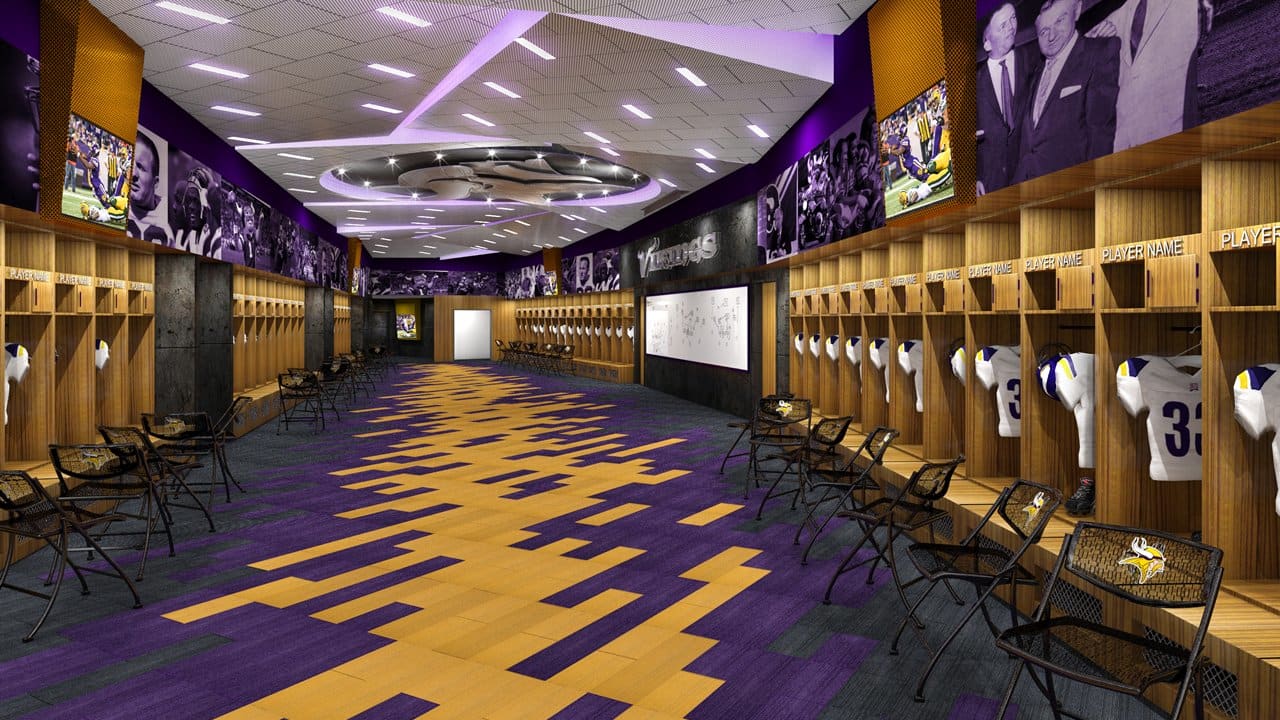 New Vikings Stadium: Locker Room, Concourses and More
