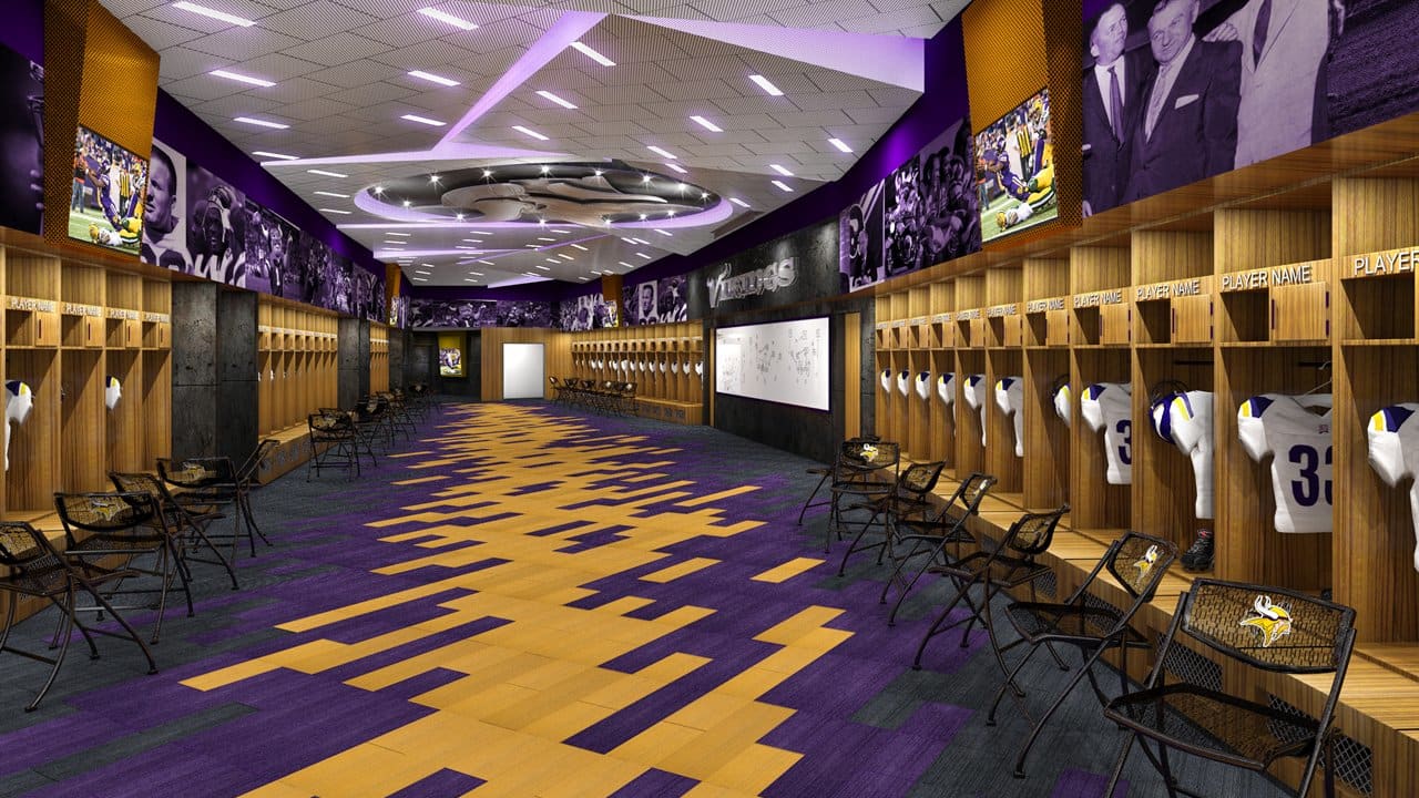 tcf bank stadium locker room