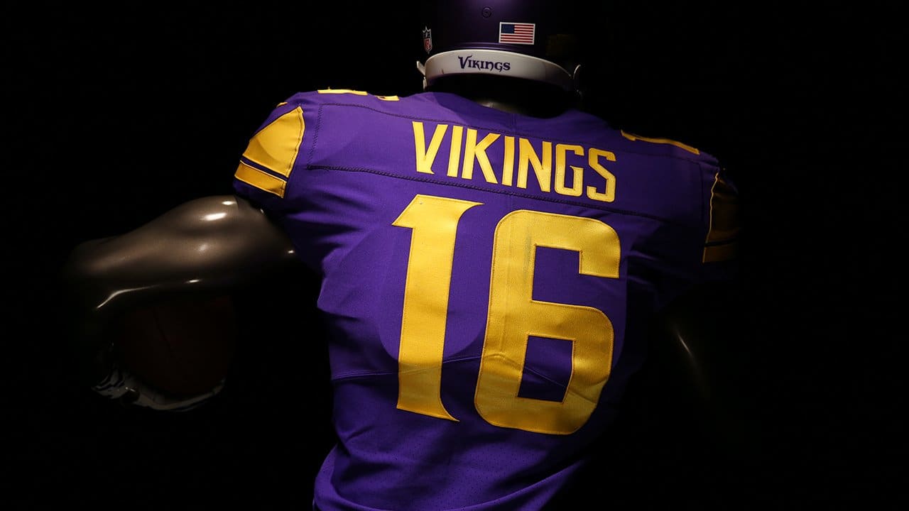 what color is the vikings home jersey