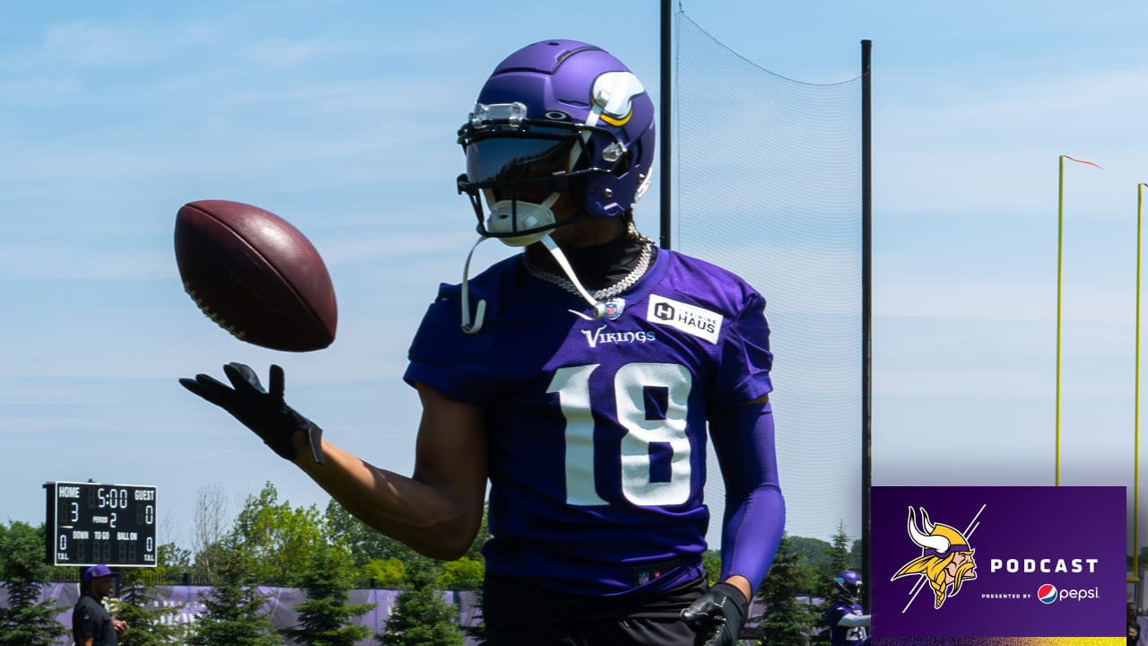 Justin Jefferson attends Vikings mandatory minicamp. Danielle