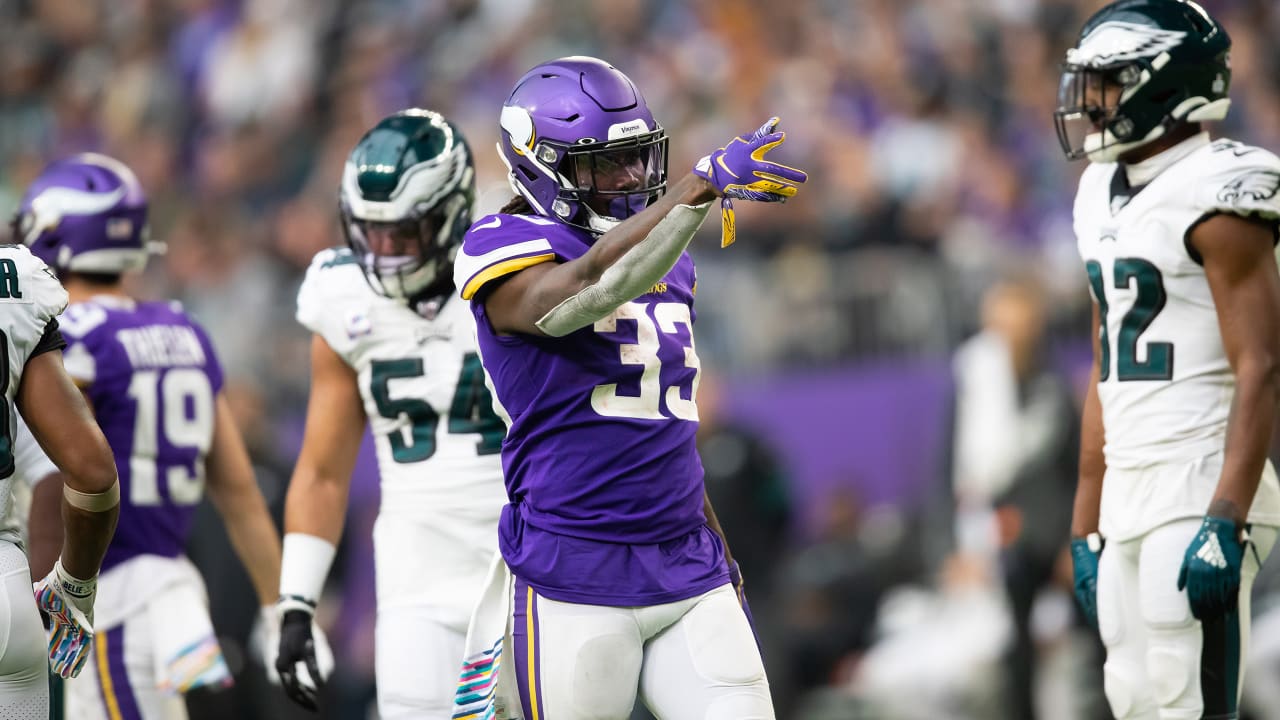 Atlanta Falcons running back Todd Gurley II carries the ball up field  during the first half of an NFL football game against the Minnesota  Vikings, Sunday, Oct. 18, 2020, in Minneapolis. (AP