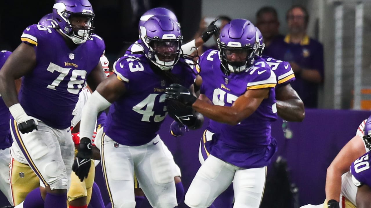 Minnesota Vikings linebacker Luiji Vilain (43) in action during