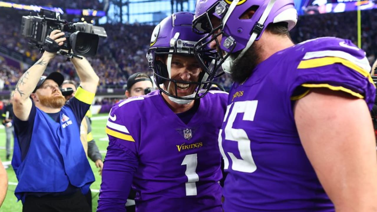 Sweet redemption: Joseph nails game-winning kick, Vikings tame