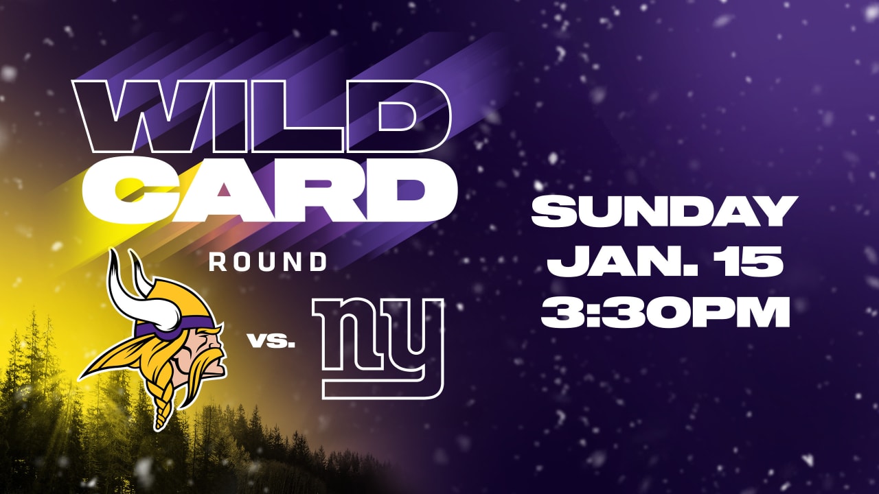 Vikings to Host Giants in Wild Card Round of NFC Playoffs