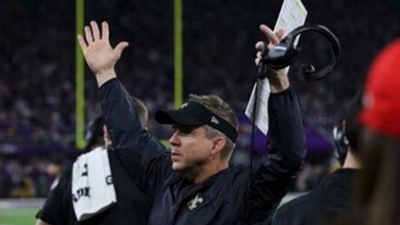 Image result for sean payton mocks viking fans