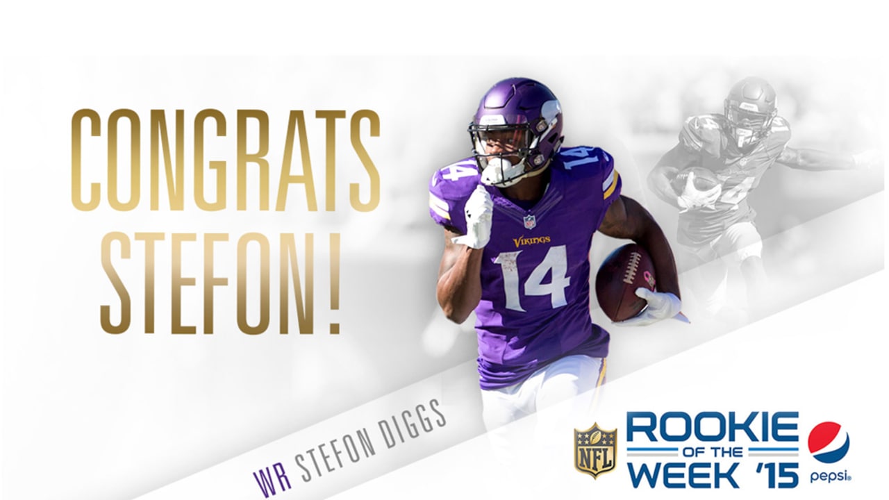 Stefon Diggs Wins Pepsi Rookie of the Week