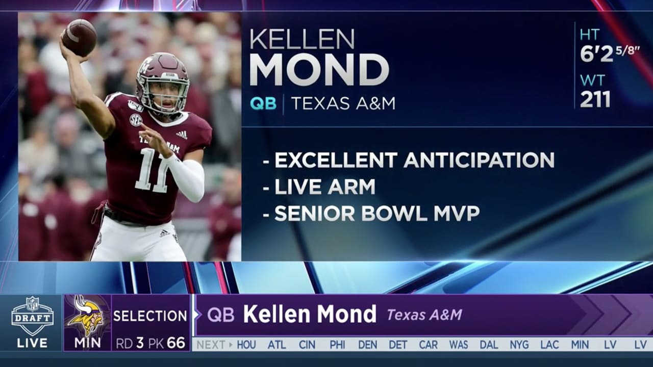 Vikings Release Former Texas A&M QB Kellen Mond After One Season, per  Report - Sports Illustrated