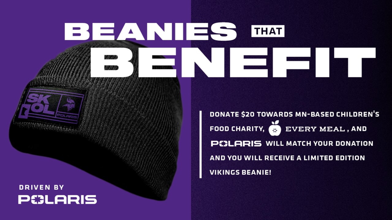 Vikings & Polaris Release 'Beanies That Benefit' for Every Meal