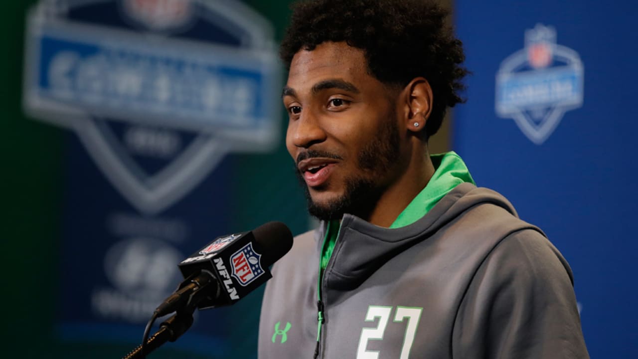 Receivers Make Media Rounds at NFL Combine