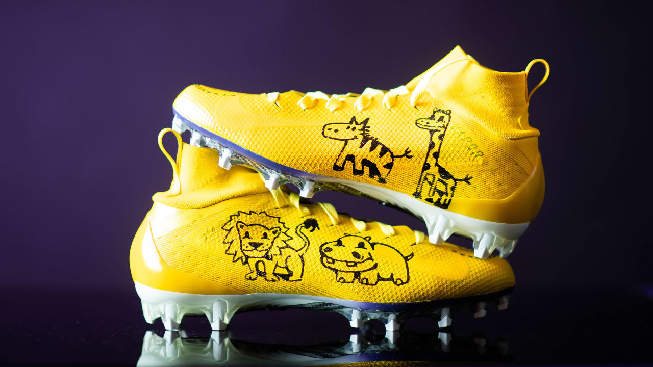 Custom Painted Football Cleats from My Cause My Cleats 2020 – B