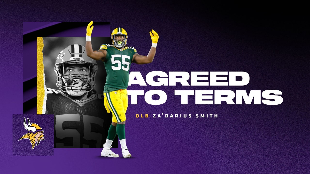 Agreed to Terms with Linebacker Za'Darius Smith