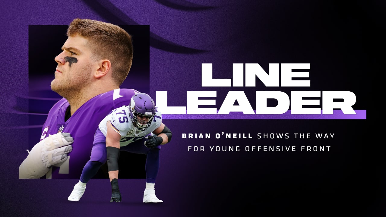 Line Leader: Brian O'Neill Shows the Way for Young Vikings Front