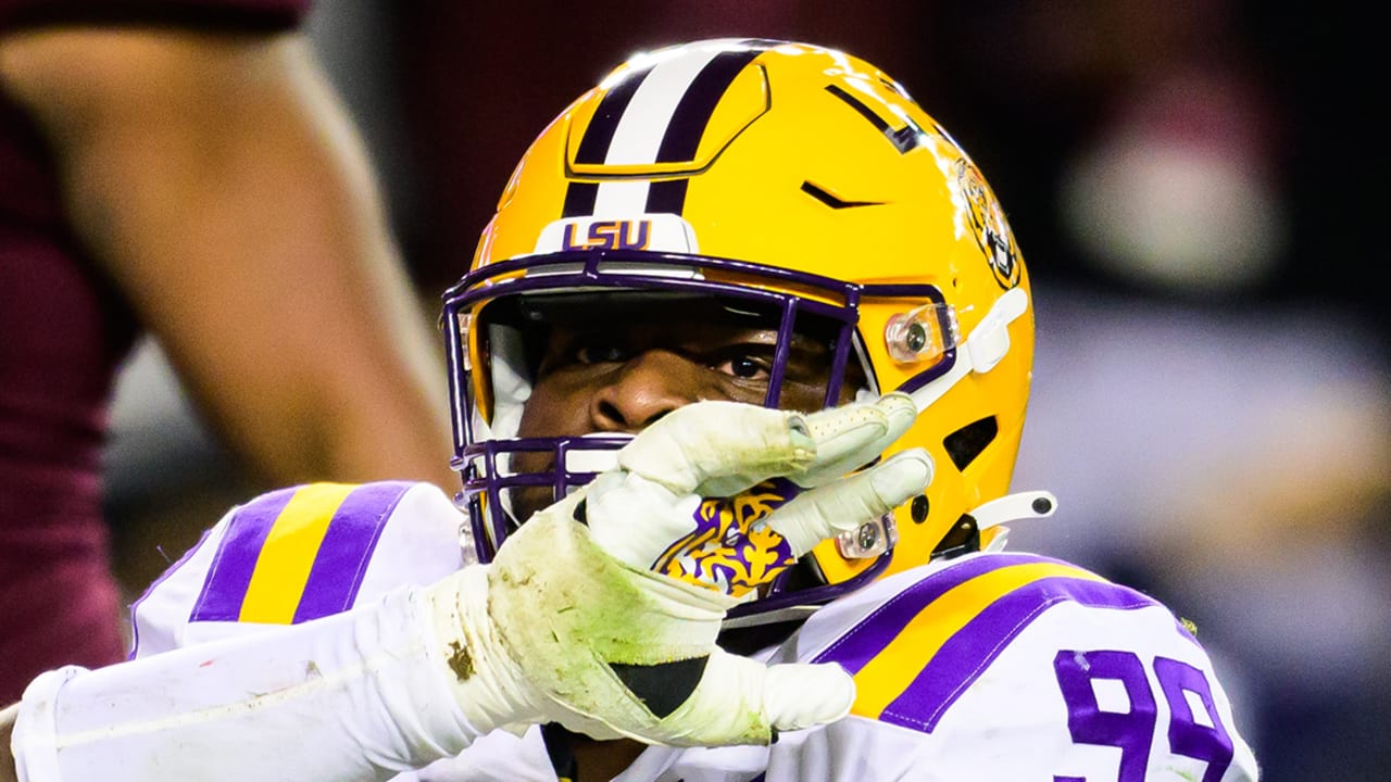 The Sporting News on X: LSU offensive lineman wearing an interesting helmet.   / X