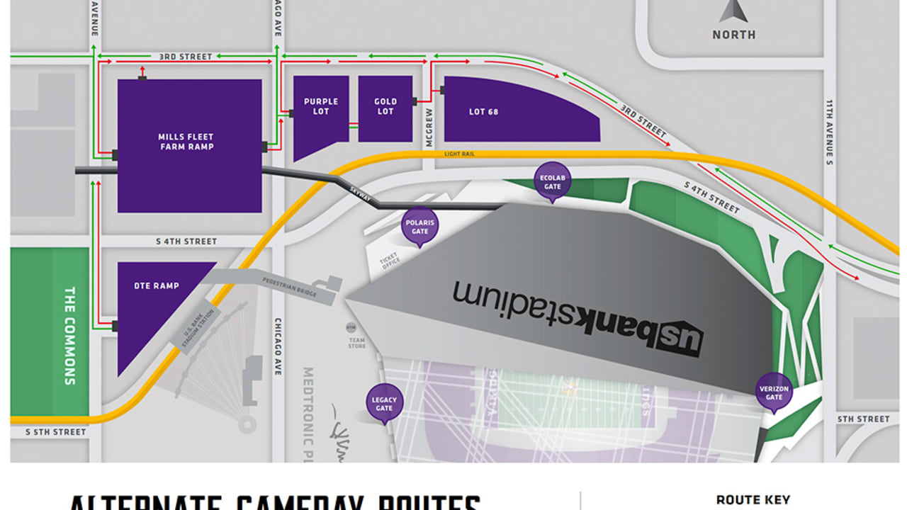 New Exit Route from Vikings Games Planned for Sunday