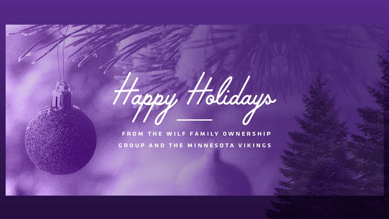 Minnesota Vikings 2020 Holiday Card