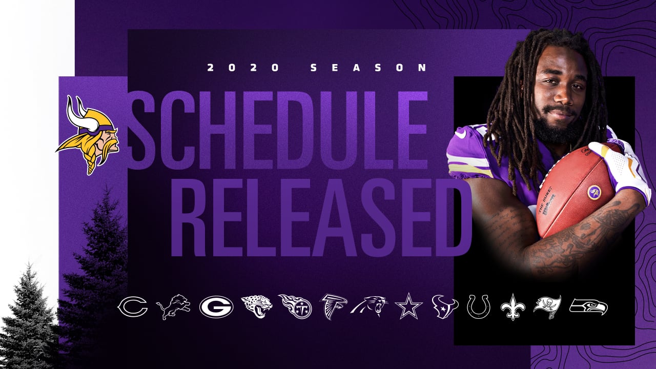Mn Viking Schedule 2022 Minnesota Vikings 2020 Schedule Released, Opens At Home Against Green Bay  Packers