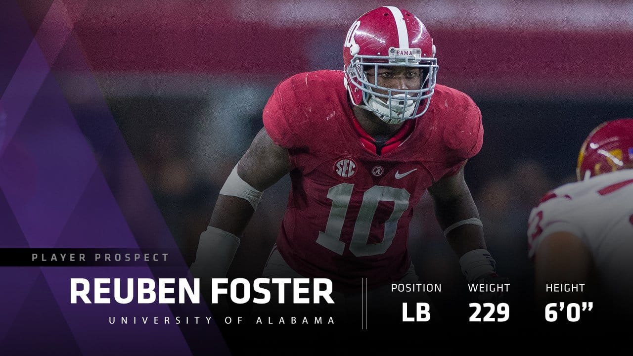 College Highlights Alabama Lb Reuben Foster