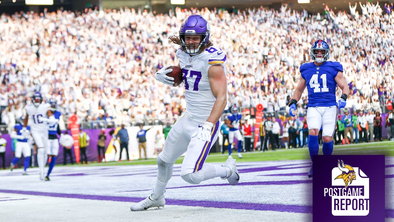 Vikings Postgame Report: Greg Joseph Hits A 61-Yard Walk Off Winner, Vikings  Improve To 12-3 in a 27-24 Win, NYG