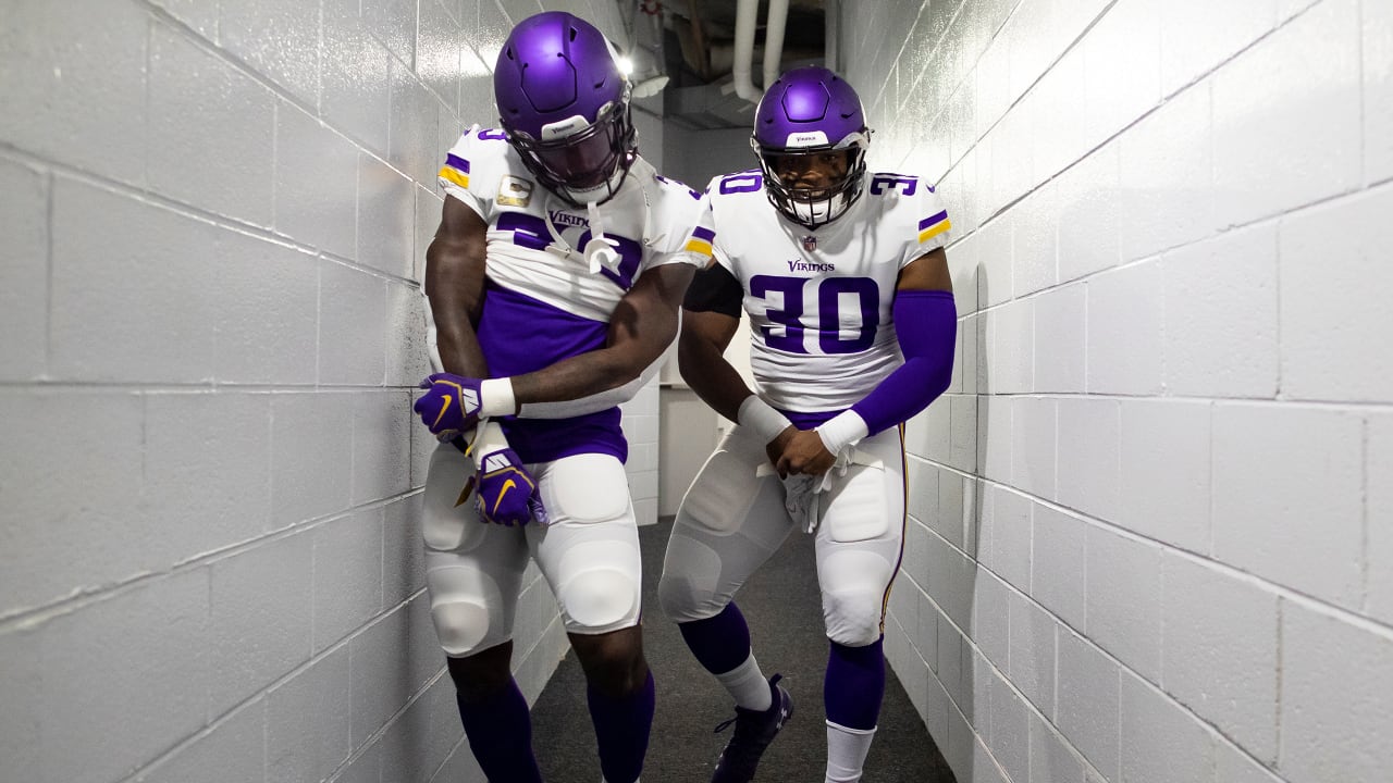 Equipment Geek on X: Best Possible Uniform Combo: Minnesota Vikings  Edition! White jersey, purple pants, purple socks. Very good, but not great  uniforms. Color and white are both good options, but the