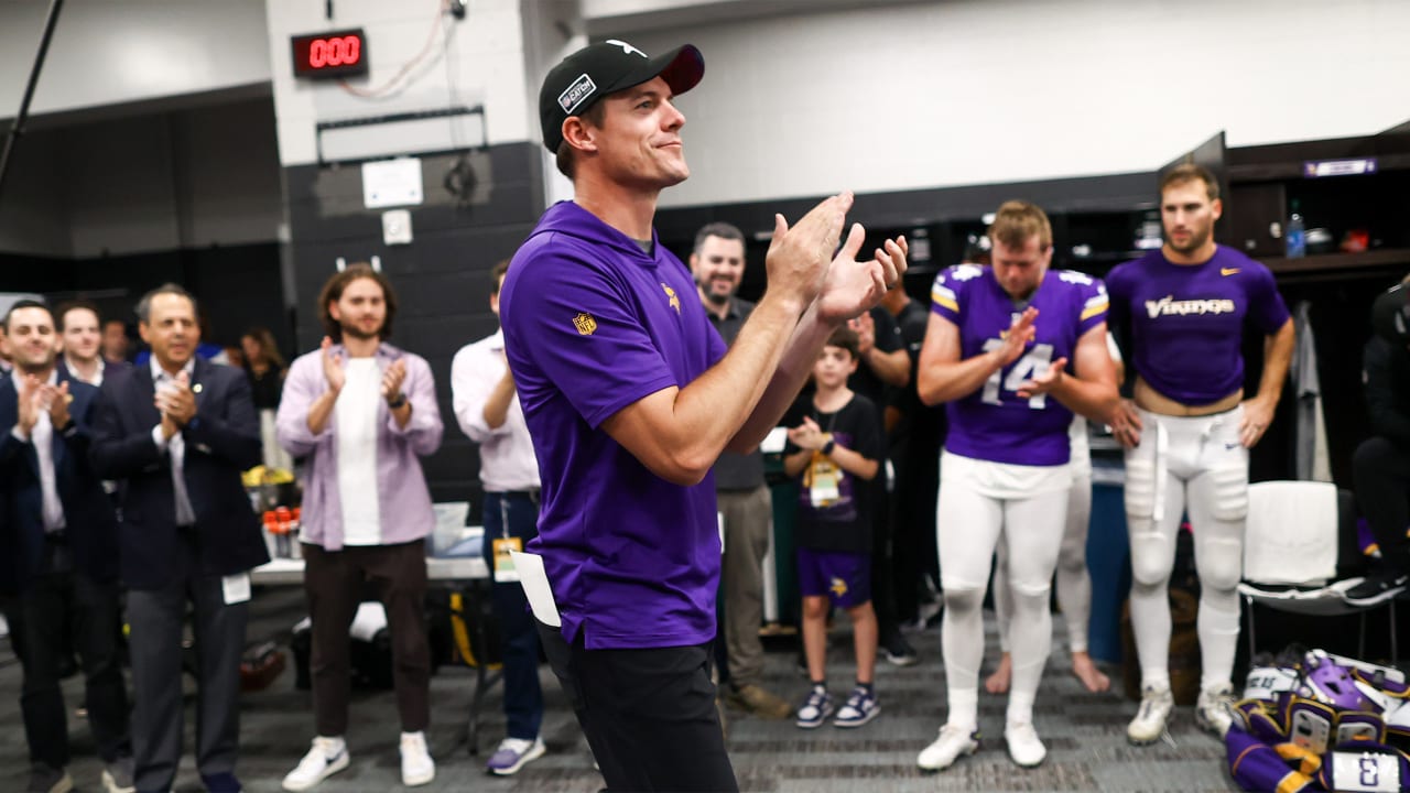 Kevin O'Connell's Postgame Locker Room Speech Following Win Over