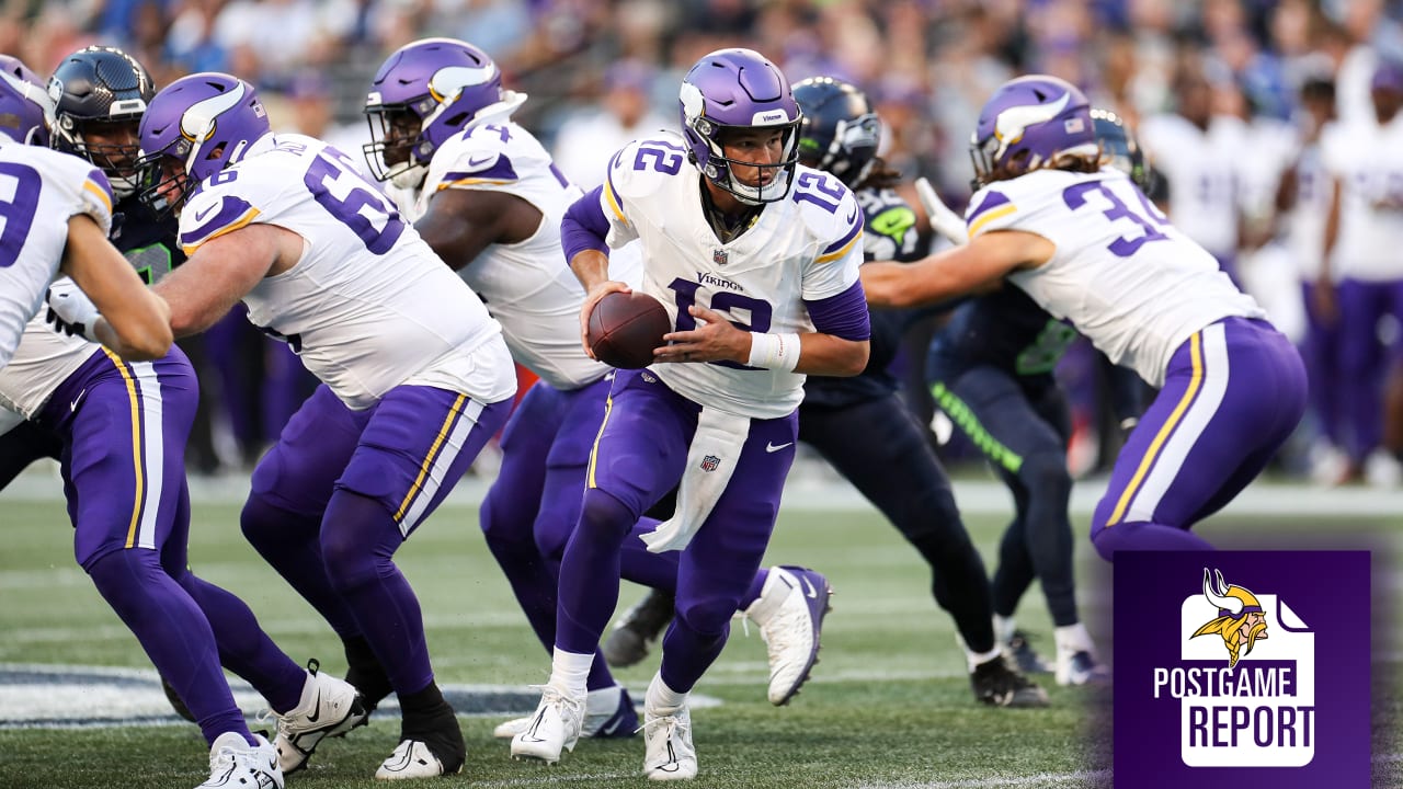 Vikings Postgame Report Vikings Kickoff The 2023 Preseason In Seattle