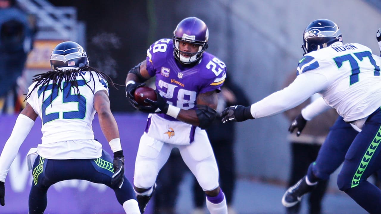 Vikings RB Adrian Peterson starts in first game back, Joe Berger