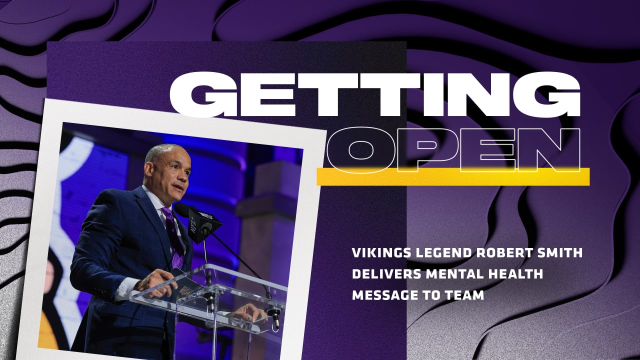 Vikings Legend Robert Smith Delivers Mental Health Message to Team
