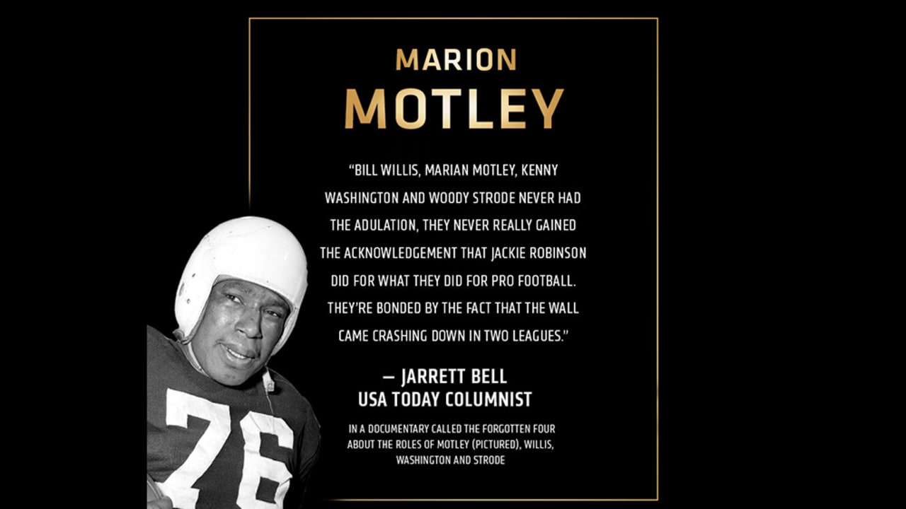 Marion Motley's greatness should not be forgotten