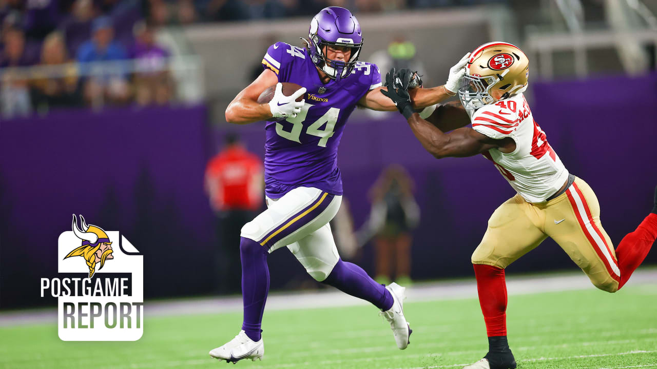 Vikings Postgame Report The Vikings fall 177 to the 49ers in
