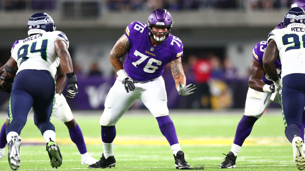 Dallas Cowboys offensive tackle Aviante Collins (76) is seen after