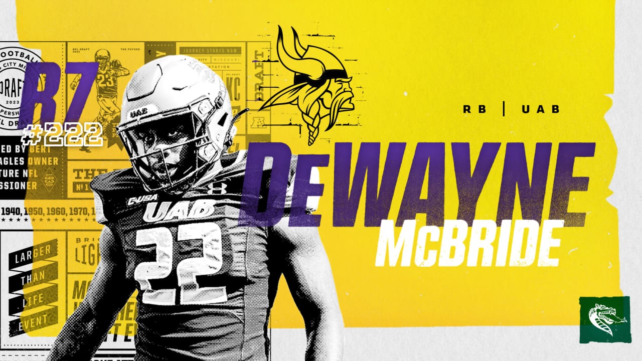 2023 NFL Draft: RB DeWayne McBride, UAB, Pick 222