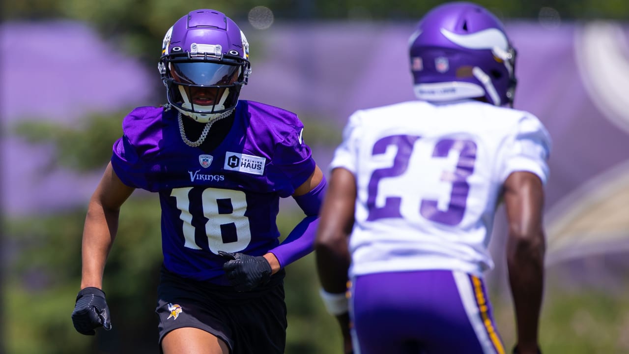 Justin Jefferson attends Vikings mandatory minicamp. Danielle