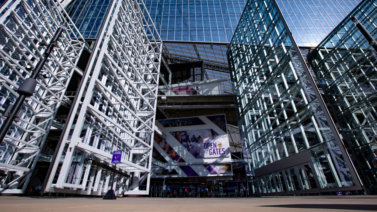 Step on the field of the Minnesota - U.S. Bank Stadium