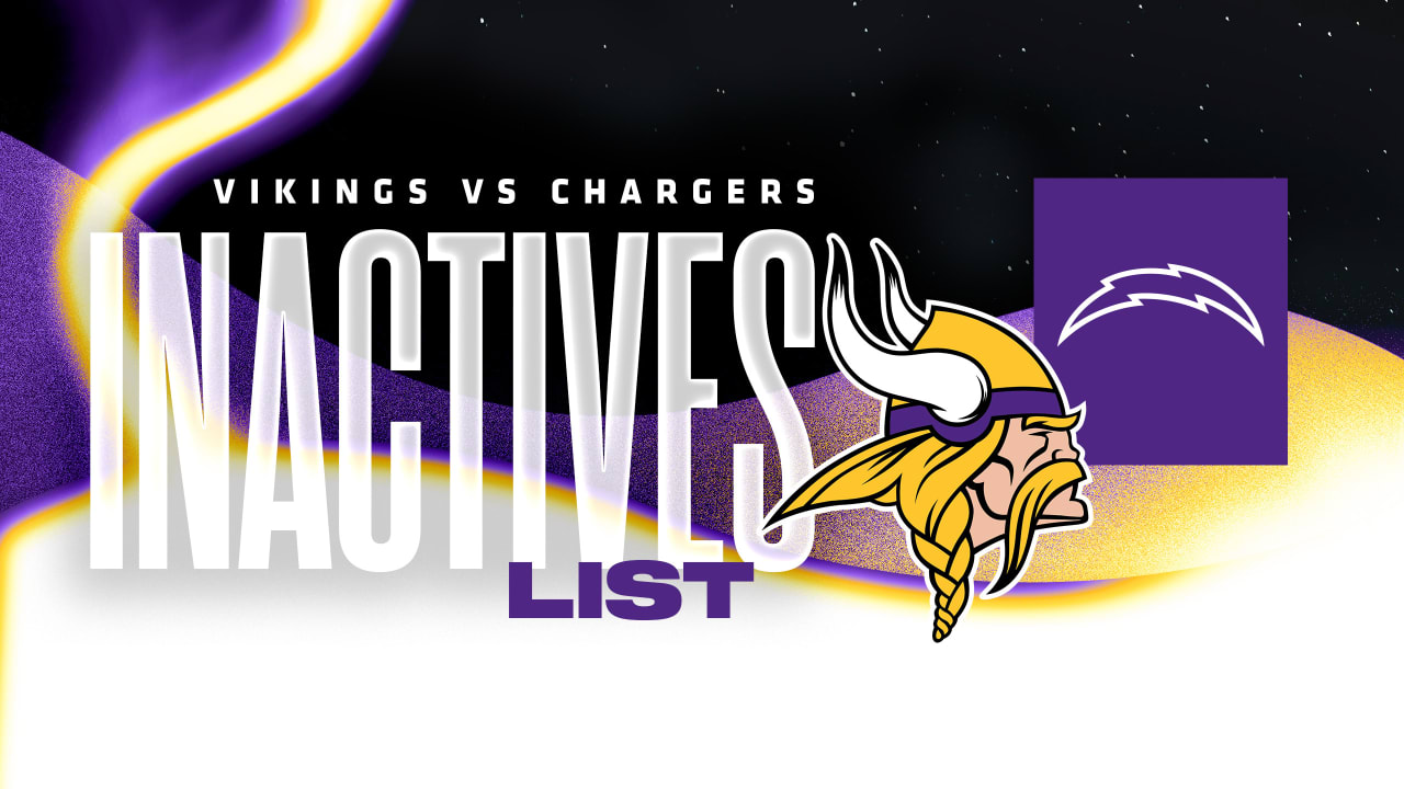 Vikings-Chargers inactives: Garrett Bradbury, J.C. Jackson down - Sports  Illustrated Minnesota Vikings News, Analysis and More