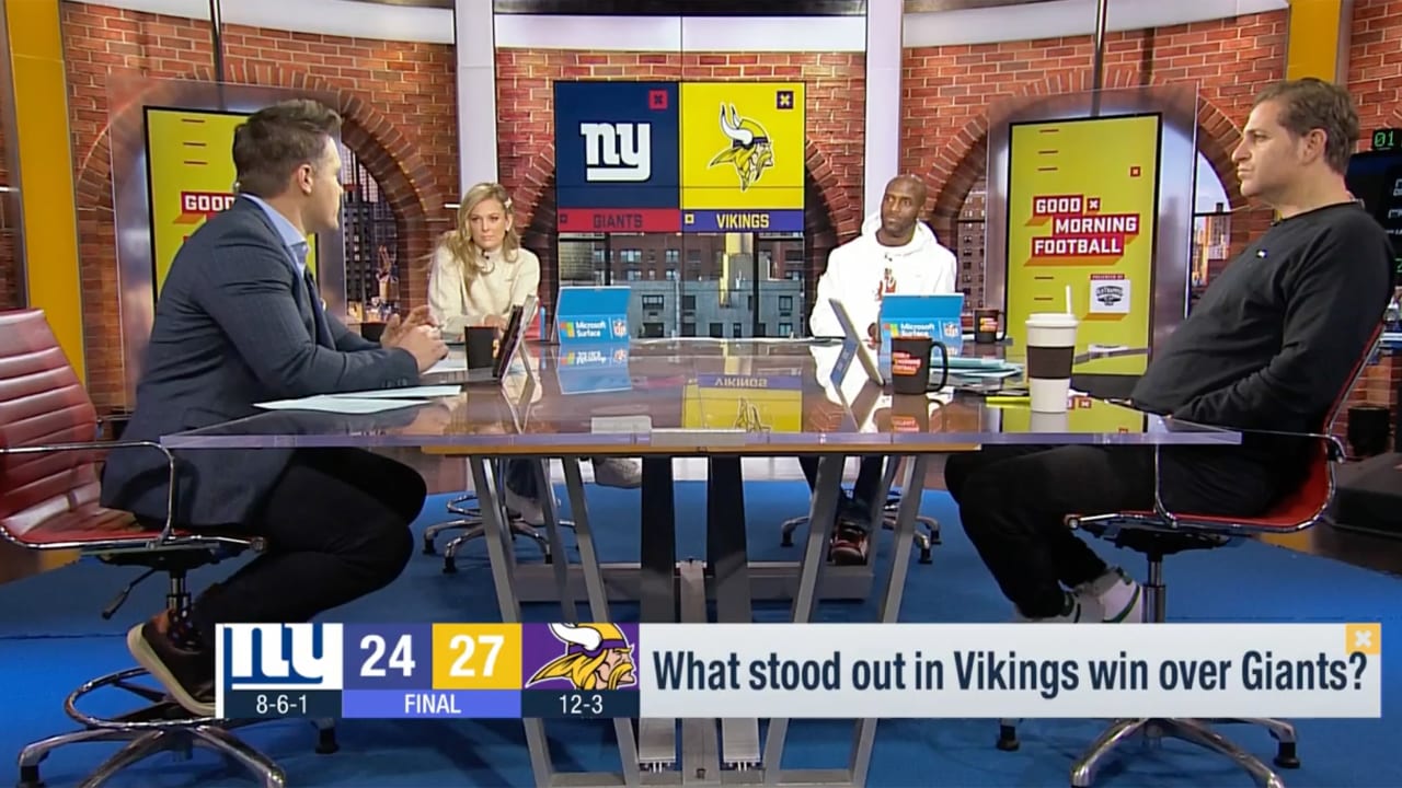 GMFB What Stood Out In The Vikings Win Over The Giants?