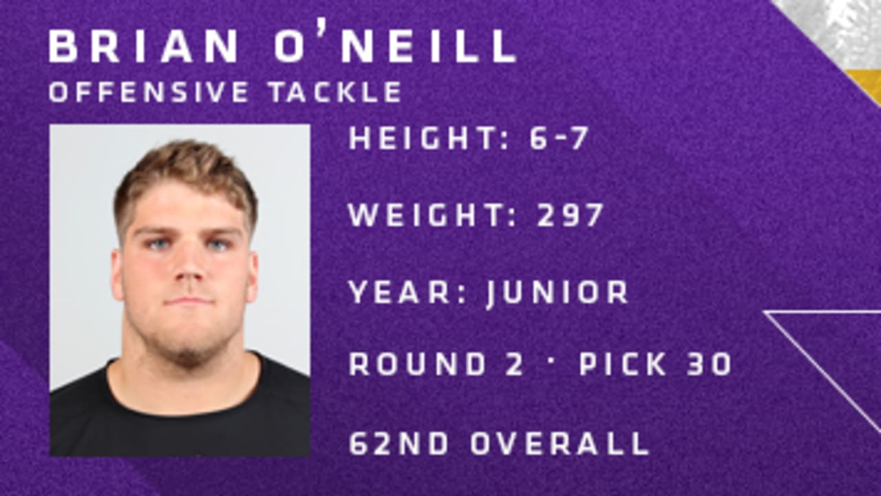 Vikings Select Pittsburgh T Brian O'Neill In Round 2