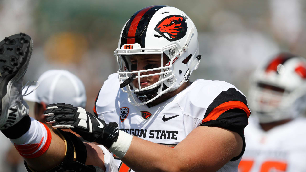 Oregon State offensive tackle Blake Brandel selected by the