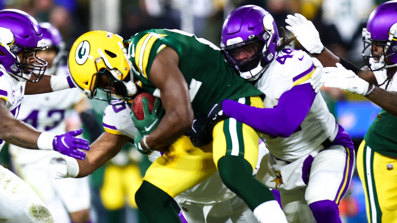 Wonnum the game! Minnesota Vikings defensive end D.J. Wonnum ices the  victory with a strip-sack of Green Bay Packers quarterback Aaron Rodgers