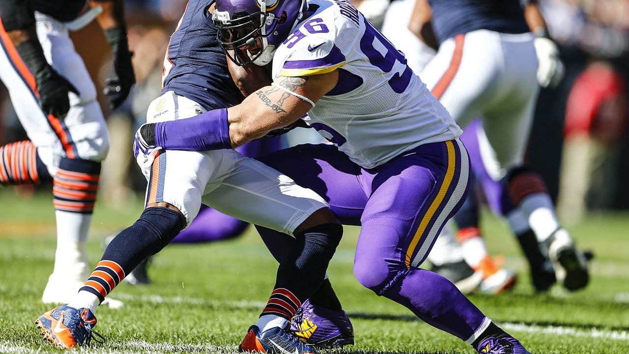 Vikings players in action during a recent game