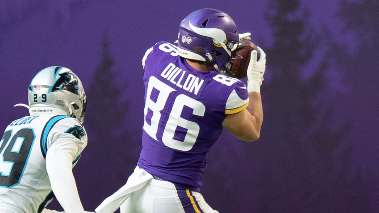 Minnesota Vikings tight end Brandon Dillon (86) catches a pass