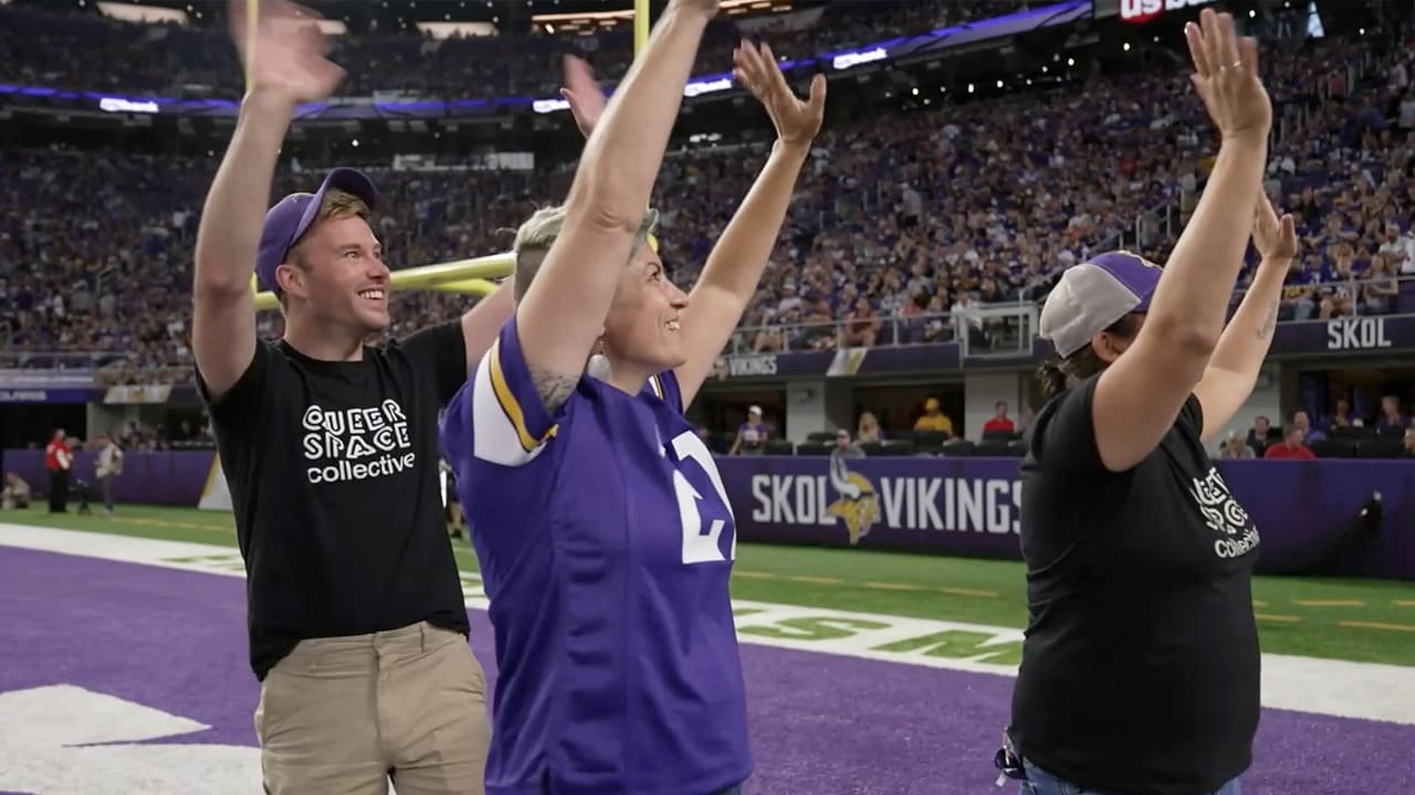 Season Ticket Member Susan Votel Sounds the Gjallarhorn Prior To